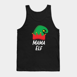 Cute Mama Elf Shirts: Funny Santa's Helper Gifts for Mom Tank Top